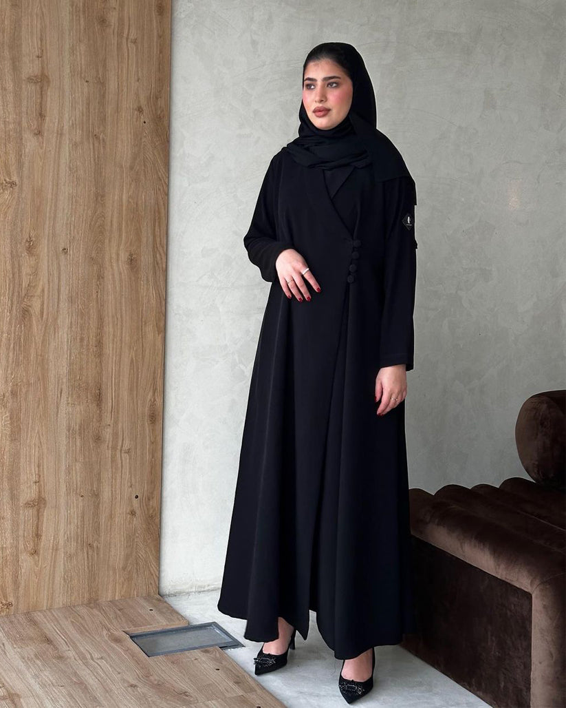 abayas in qatar-The Formal Office Abaya -  Lusso Moda