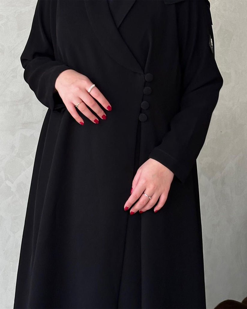 abayas in qatar-The Formal Office Abaya -  Lusso Moda