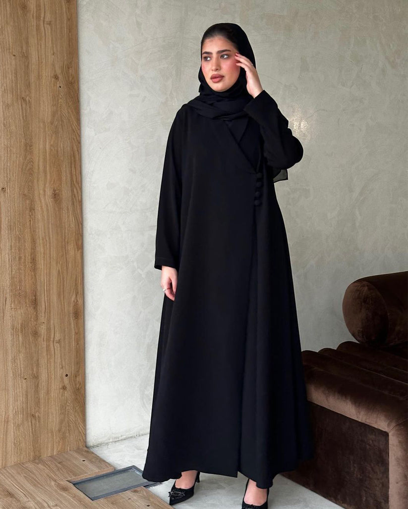 abayas in qatar-The Formal Office Abaya -  Lusso Moda