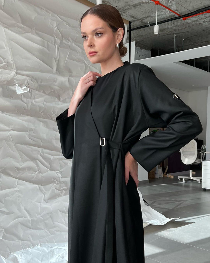 abayas in qatar-The Formal Office Abaya -  Lusso Moda