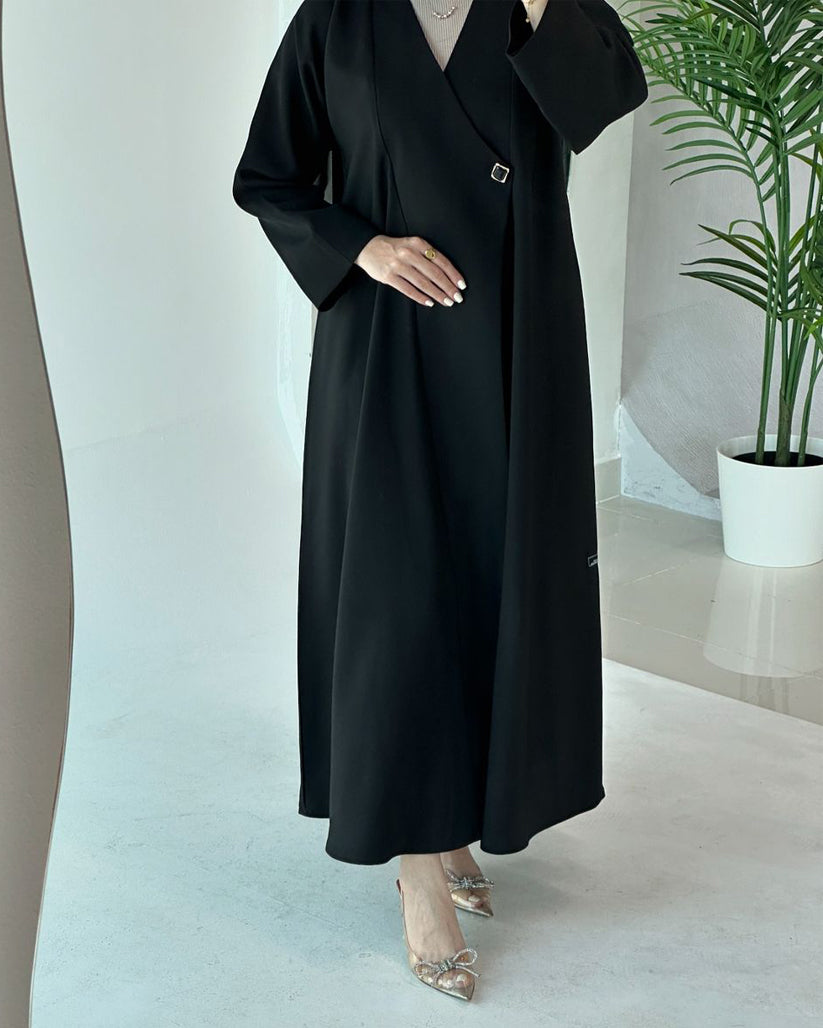 abayas in qatar-The Formal Office Abaya -  Lusso Moda