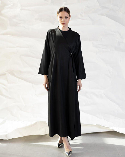 abayas in qatar-The Formal Office Abaya -  Lusso Moda